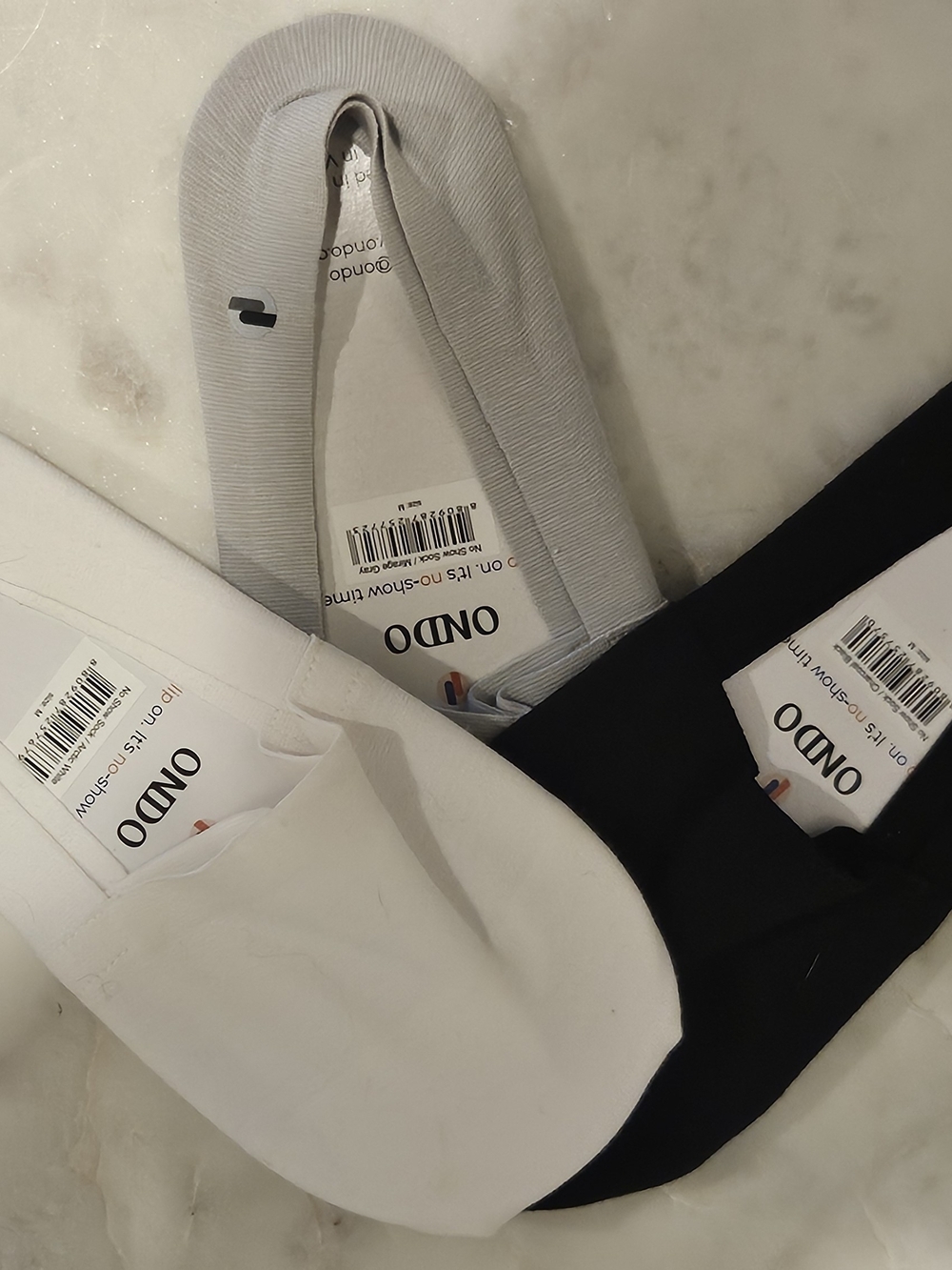 ONDO No-Show Sock Trio - Black, Gray, White NWT - Picture 16 of 16